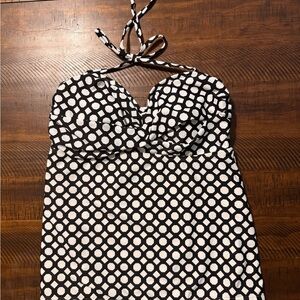 Catalina Black and White Polka Dot Swim Top
